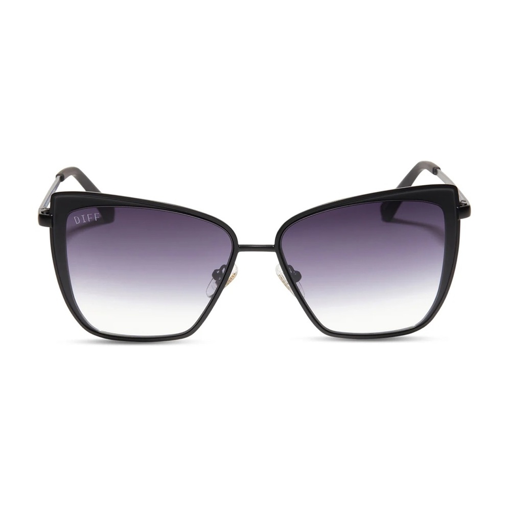DIFF Grace Matte Black Sunglasses